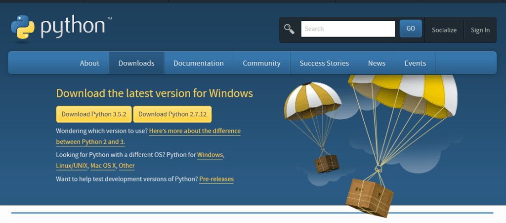 Python download webpage